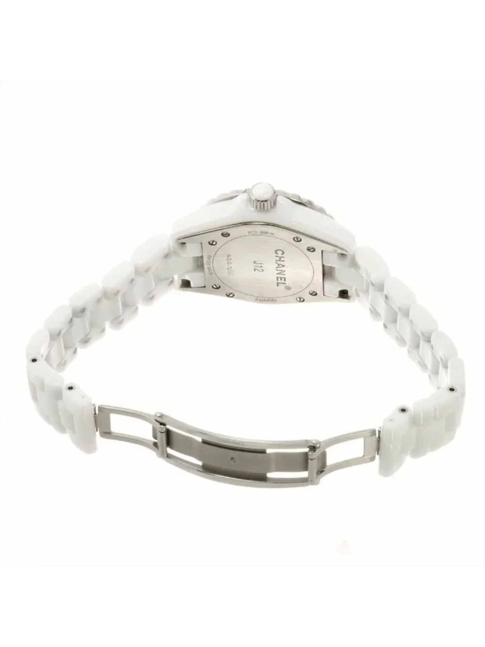 Chanel 33 Watch Diamond White Shell Ceramic Quartz
